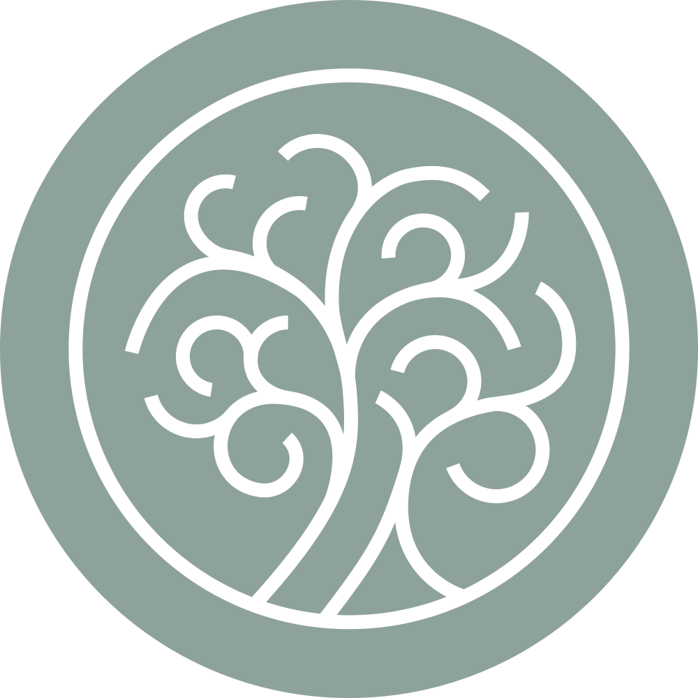 Logo de Raquel Durán Neurocoach: Árbol de la vida con raíces profundas y ramas extendidas, simbolizando crecimiento y conexión.